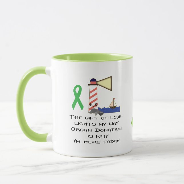 Gift Of Love Lighthouse Mug (Left)