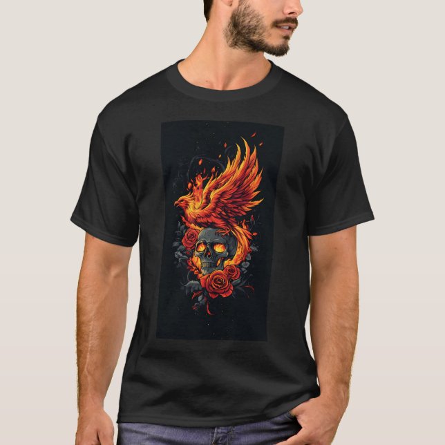 Gift of Rebirth: From Skull to Phoenix T-Shirt (Front)
