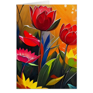 Gift of thought with flowers