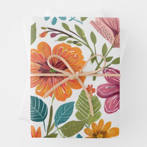 Gift Paper Floral Design