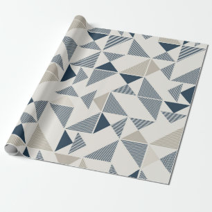 gift paper triangular geometric figures