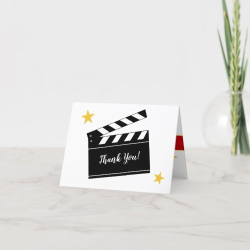 Gift Party Movie Theme Thank You Greeting Card