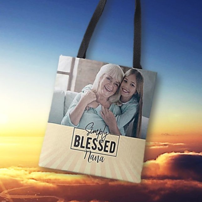 Gift! Personalized "Simply Blessed" Faith Based   Tote Bag (Creator Uploaded)