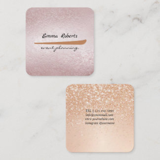 Gift Pink and White Glitter Modern Business card