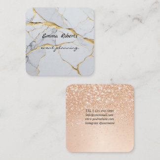 Gift Pink and White Glitter Modern Business card