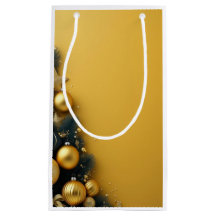 Gift pouch "Sapin on a golden background"
