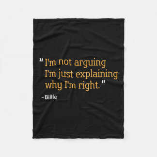 Gift Quote Funny Birthday Personalized Name Idea  Fleece Blanket