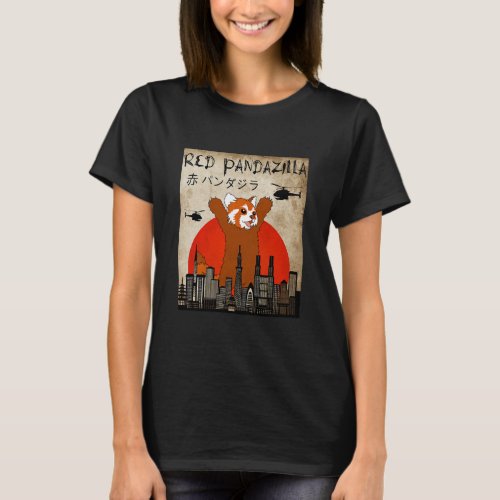 Gift Red Panda Lover Red Pandazilla T_Shirt