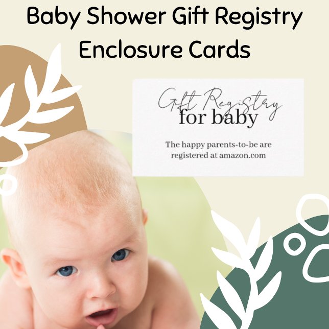 Gift Registry for baby, Baby Shower Insert (Creator Uploaded)
