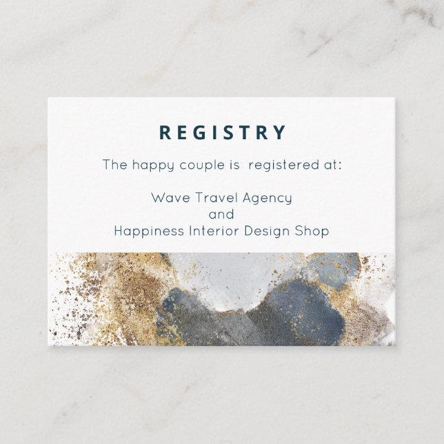 Gift Registry or wishing well wedding Enclosure Card (Front)