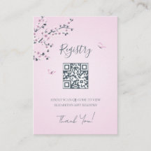 Gift Registry QR Code | Kokeshi Doll Baby Shower