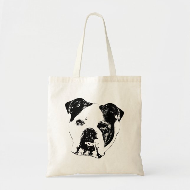 Gift-Run Bulldog Tote Bag (Front)
