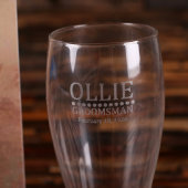Gift Set: Engraved Bottle Opener & Pilsner Glass (Front)