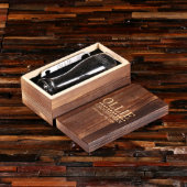 Gift Set: Etched Bottle Opener and Pilsner Glass (Inside Text)