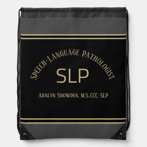 GIFT SLP speech language pathologist Drawstring Bag