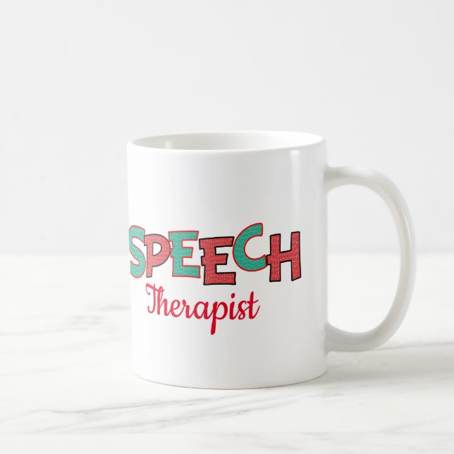 Gift! SLP Speech Pathologist mug (Right)