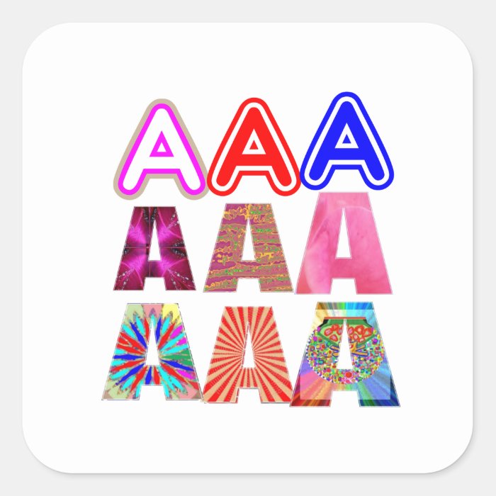 GIFT someone an Aaa Grade Acknowledge ACHIEVEMENT Square Stickers