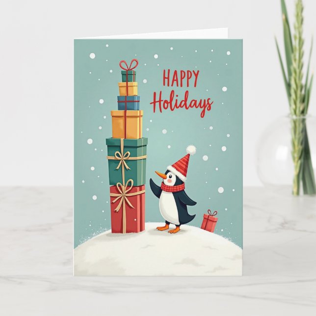 Gift Stack Christmas Card (Front)