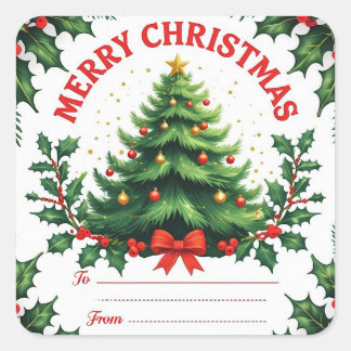 Gift Stickers Chrismas Party