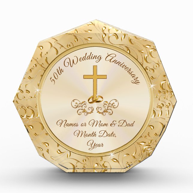 Gift Suggestions for 50th Wedding Anniversary (Front)
