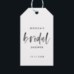 Gift Tag<br><div class="desc">Modern Wedding favor gift tag with brush calligraphy script in black and white for a bridal shower,  bridal brunch,  wedding shower or couple's shower. Simply change the name and text to fit the kind of event you are hosting.</div>