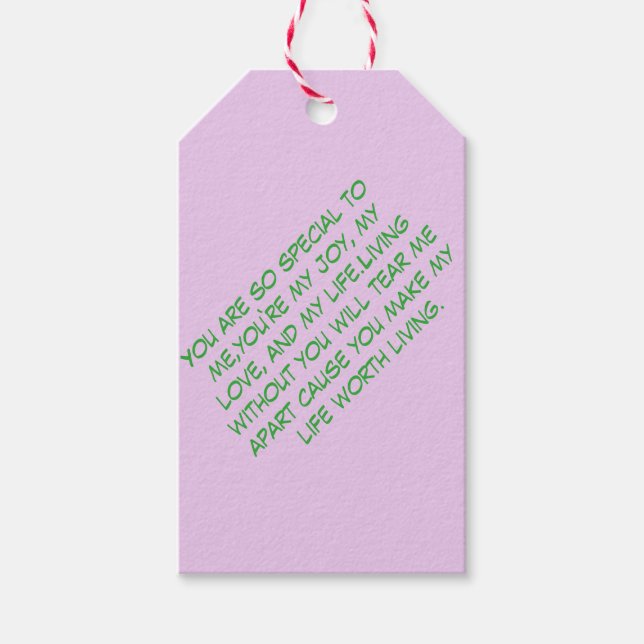 Gift tag (Front)