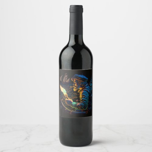 Gift Tag adventure and mystery to your living spac Wine Label