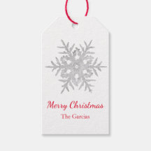 GIFT TAG BENTLEY SNOWFLAKE MERRY CHRISTMAS