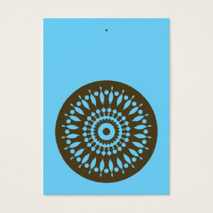 Gift Tag - Blue & Brown