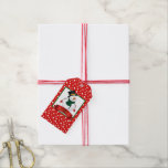 Gift Tag-Christmas Snowman Gift Tags<br><div class="desc">This holiday gift tag is shown in a cute festive Christmas Snowman print.
Customize this item or buy as is.</div>
