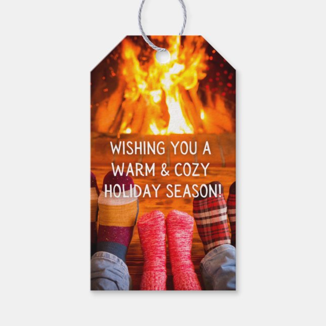 Gift Tag - December - Warm and Cozy (Front)