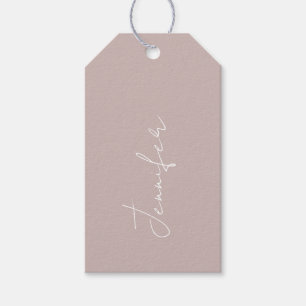 Gift Tag for a Bridal Shower With Name.