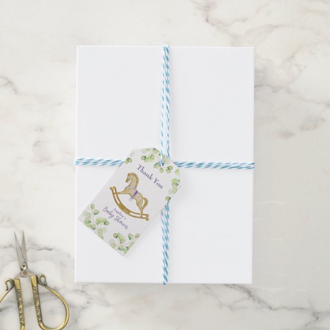 Gift Tag for baby shower (With Twine)