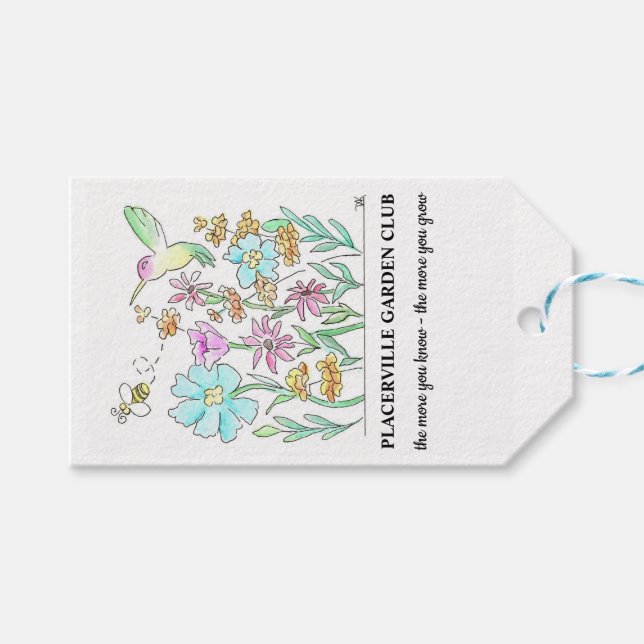Gift Tag for the Placerville Garden Club (Front (Horizontal))