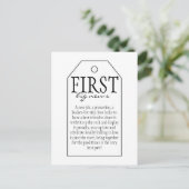 Gift Tag for Wine Bottle - First Big News Postcard (Standing Front)