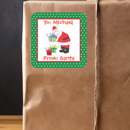 Gift Tag From Santa Personalized Custom