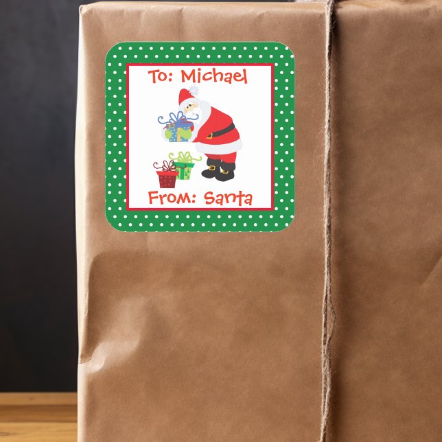 Gift Tag From Santa Personalized  Custom (Creator Uploaded)