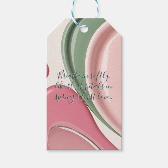 Gift tag in stylish abstract graphic (Front)