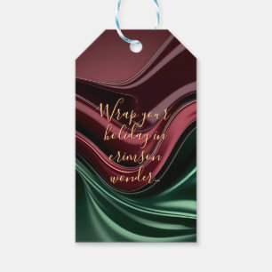 Gift tag in stylish abstract graphic