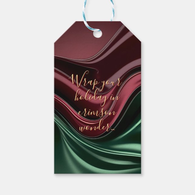 Gift tag in stylish abstract graphic (Front)