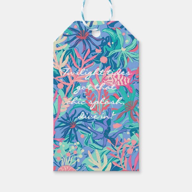 Gift tag in stylish graphic (Front)