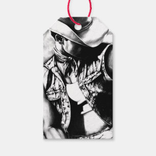 Gift Tag Kit - Cowboy Country Fine Art Drawing