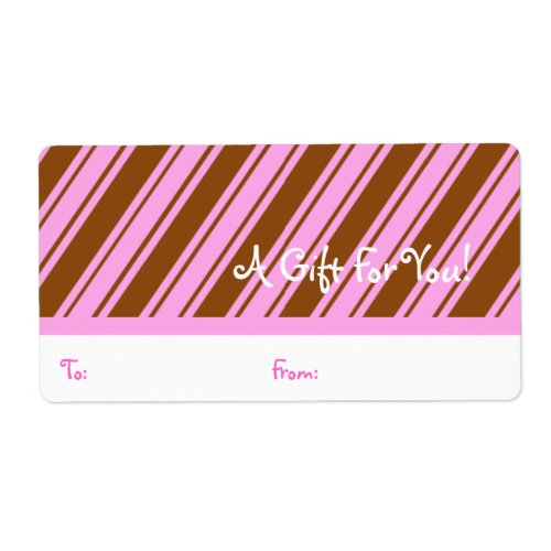 Gift Tag Label Template ToFrom Customizable