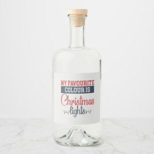 Gift Tag Liquor Bottle Label