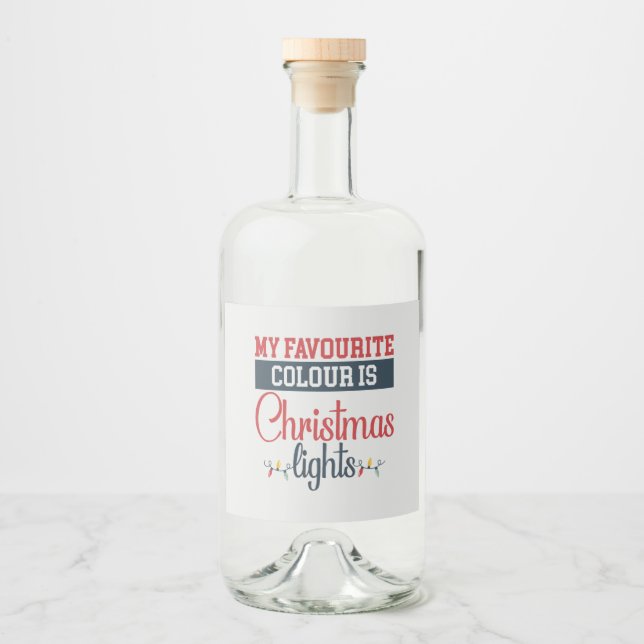 Gift Tag Liquor Bottle Label (Front)