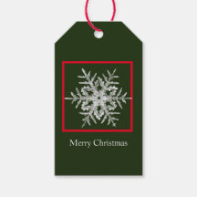Gift Tag Merry Christmas Bentley Snowflake