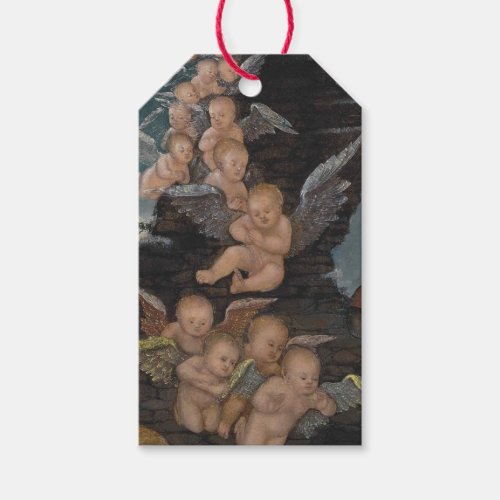 Gift Tag NATIVITY PAINTING ANGELS