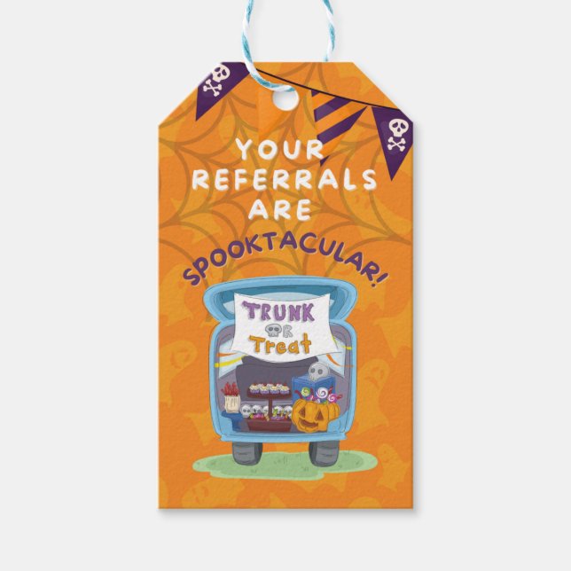 Gift Tag - October - Referrals are Spooktacular (Front)