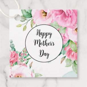 Gift Tag Pink Floral Mother's Day