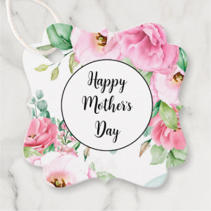 Gift Tag Pink Floral Mother's Day